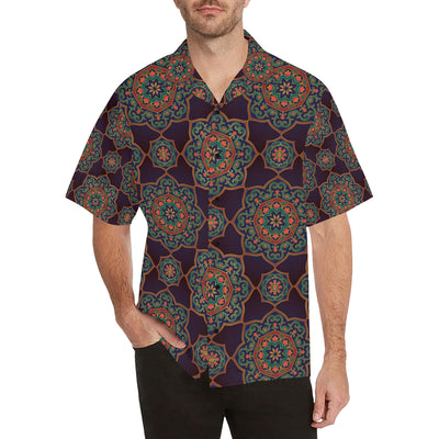 Medallion Pattern Print Design 03 Men's Hawaiian Shirt