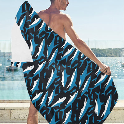 Shark Print Design LKS303 Beach Towel 32" x 71"