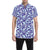 Dolphin Smile Print Pattern Men's Short Sleeve Button Up Shirt