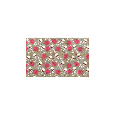 Skull Bone Rose Print Design LKS303 Kitchen Mat