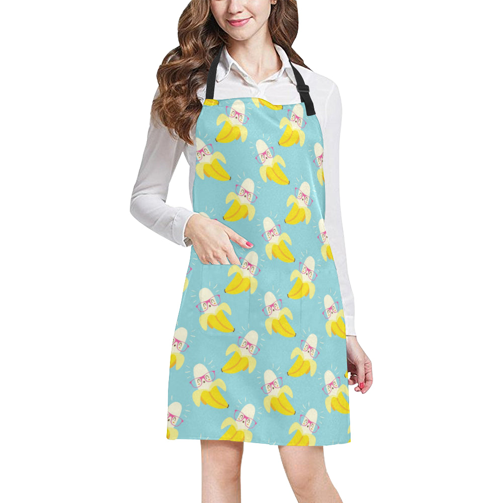 Banana Pattern Print Design BA07 Apron with Pocket