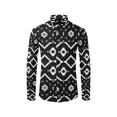 Native Pattern Print Design A04 Men's Long Sleeve Shirt