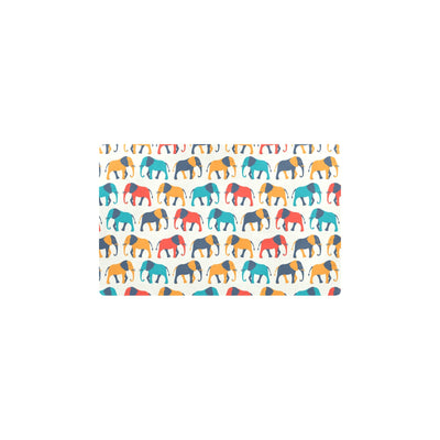 Elephant Colorful Print Pattern Kitchen Mat