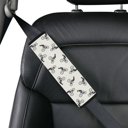 Mountain bike Pattern Print Design 01 Car Seat Belt Cover