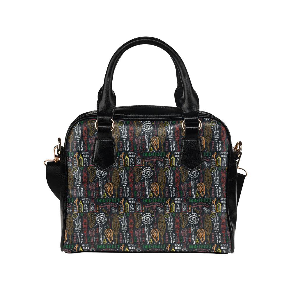 Barbecue Pattern Print Design 03 Shoulder Handbag