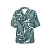 Tropical Palm Leaves Pattern Women's Hawaiian Shirt