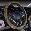 Camouflage Realtree Pattern Print Design 01 Steering Wheel Cover with Elastic Edge