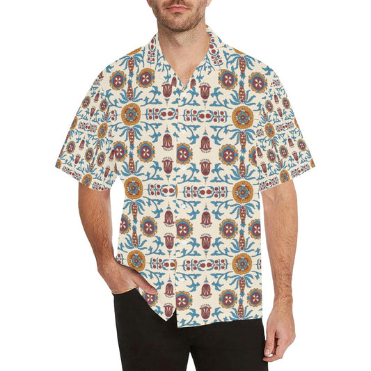 Suzani Print Design LKS301 Men's Hawaiian Shirt