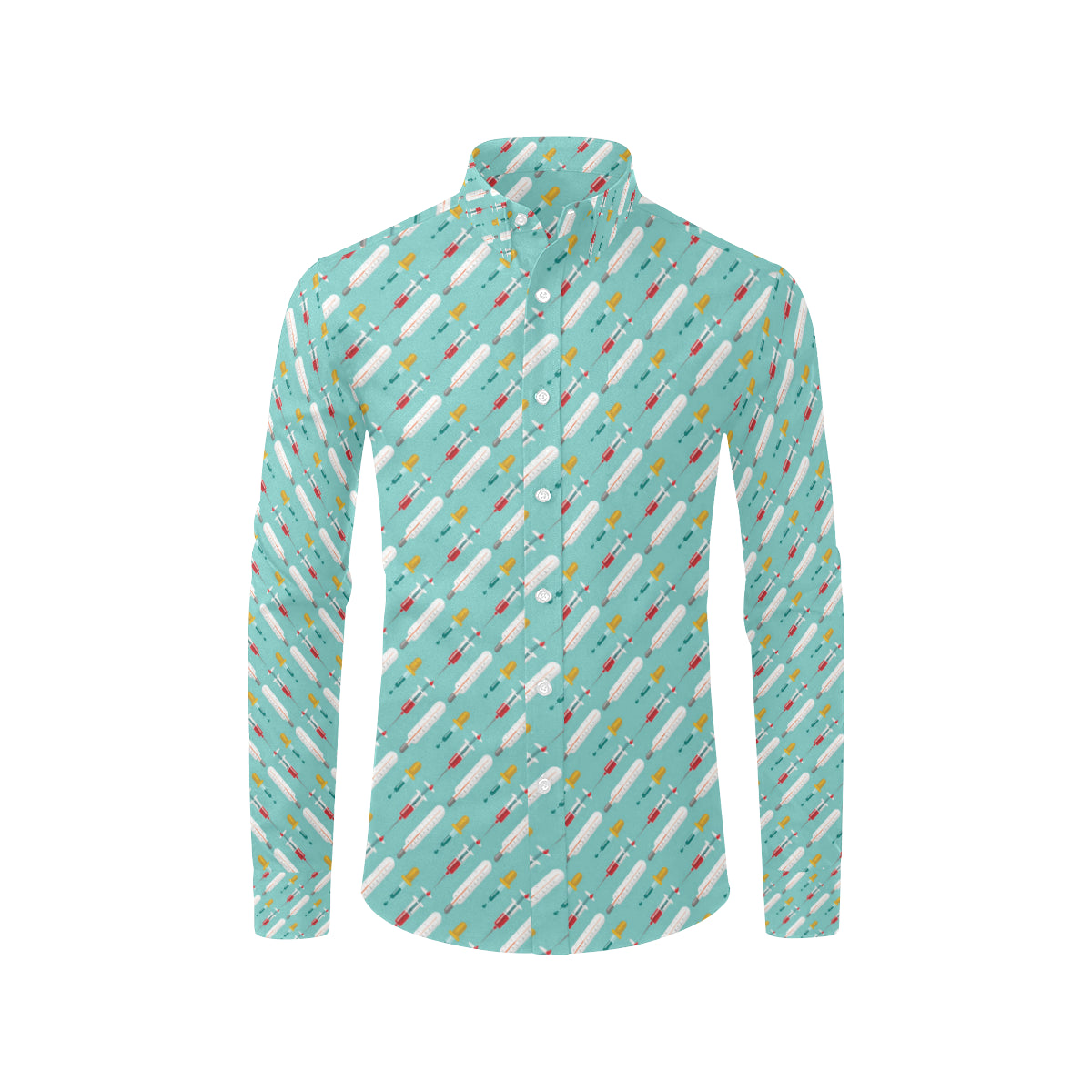 Phlebotomist Medical Print Men's Long Sleeve Shirt