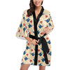 Swallow Bird Pattern Print Design 05 Women's Short Kimono