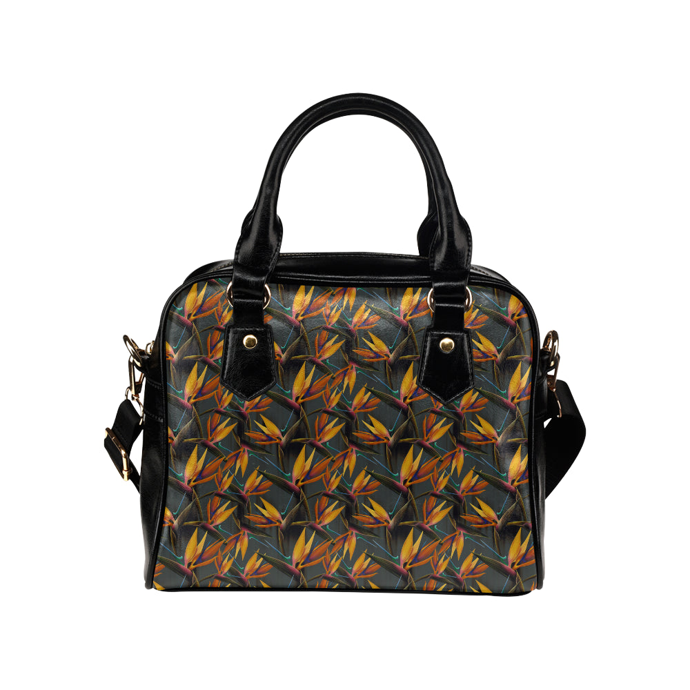 Bird Of Paradise Pattern Print Design 01 Shoulder Handbag