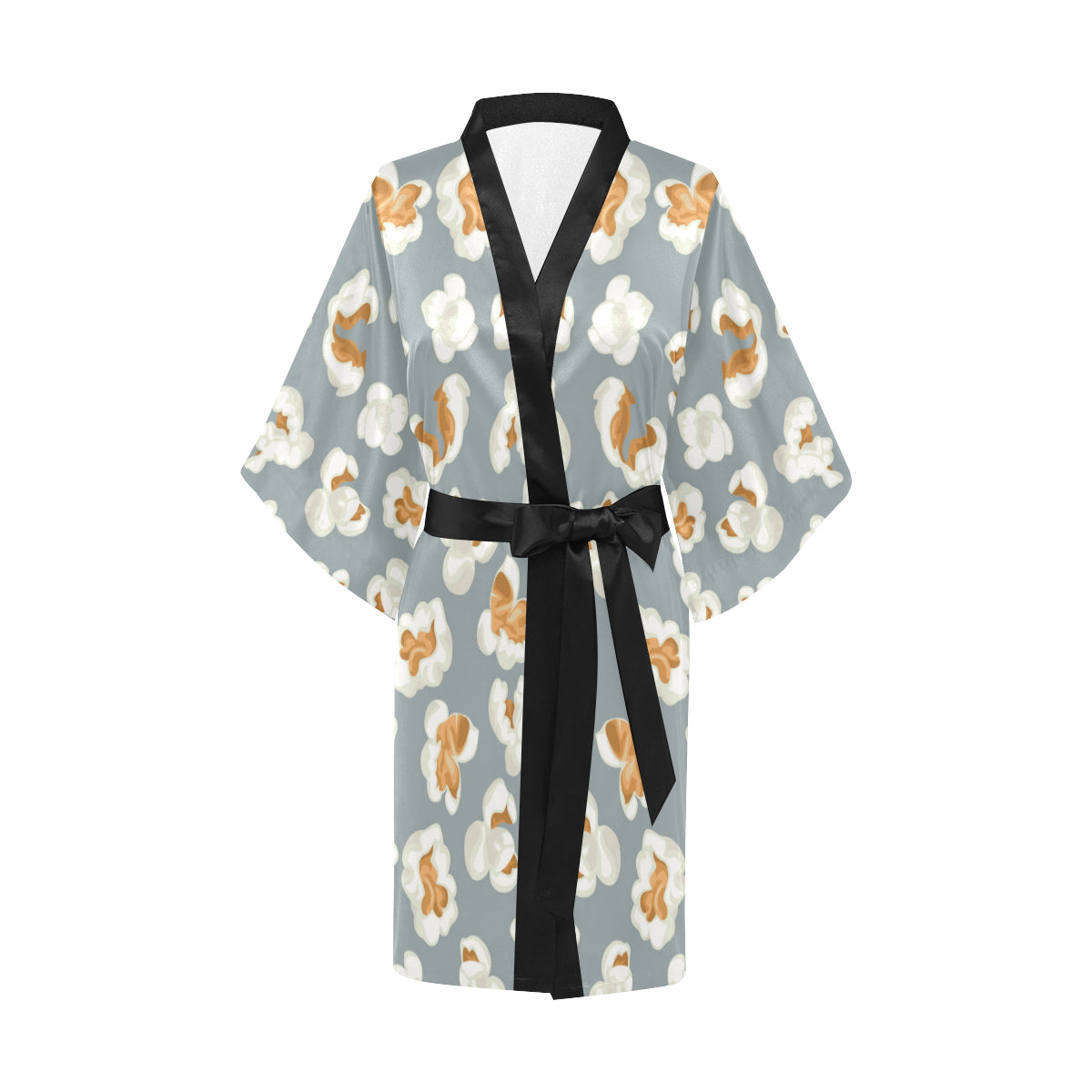 Popcorn Pattern Print Design A05 Women's Short Kimono