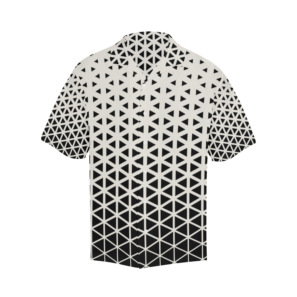 Geometric Black White Pattern Print Design 03 Men's Hawaiian Shirt