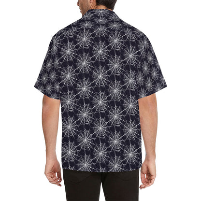 Spider Web Print Design LKS303 Men's Hawaiian Shirt