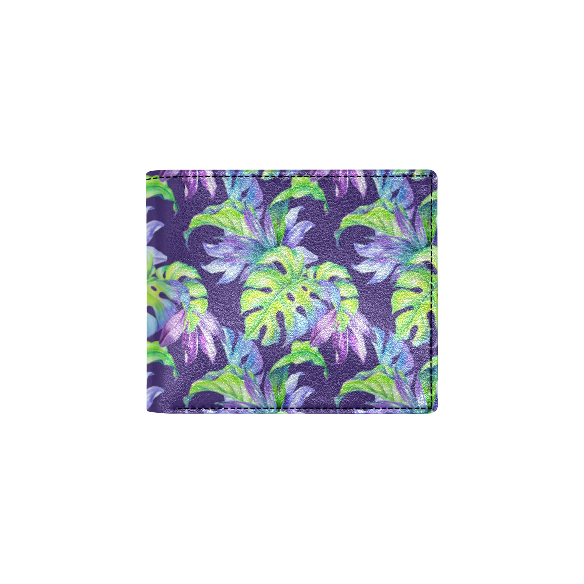 Tropical Flower Pattern Print Design TF019 Men's ID Card Wallet