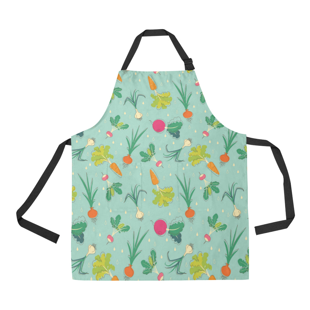 Radish Pattern Print Design A01 Apron with Pocket
