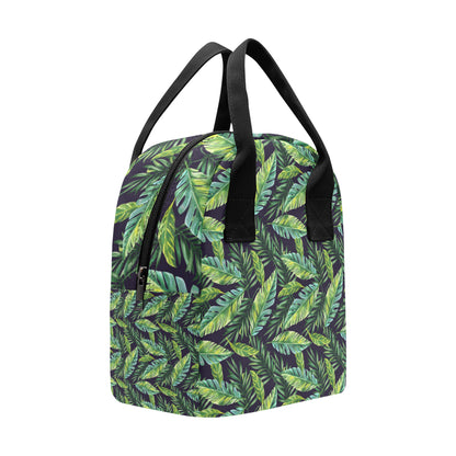 Tropical Flower Pattern Print Design TF06 Insulated Lunch Bag