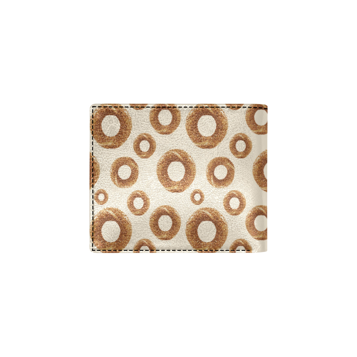 Bagel Pattern Print Design 01 Men's ID Card Wallet