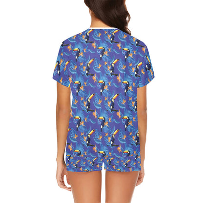 Toucan Print Design LKS306 Women's Short Pajama Set