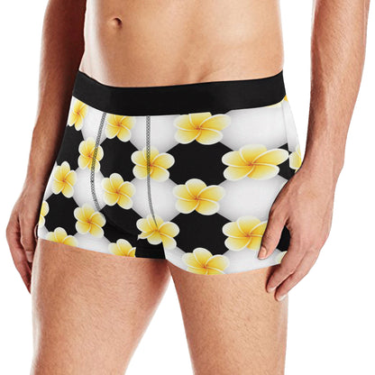 Plumeria Pattern Print Design A04 Men's Boxer Briefs