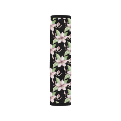 Plumeria Pattern Print Design PM02 Car Seat Belt Cover