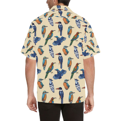 Kingfisher Bird Pattern Print Design 04 Men's Hawaiian Shirt