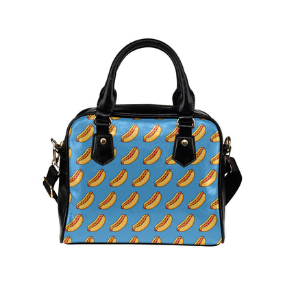 Hot Dog Pattern Print Design 02 Shoulder Handbag