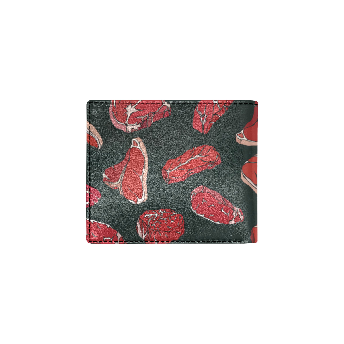 Meat Pattern Print Design 01 Men's ID Card Wallet
