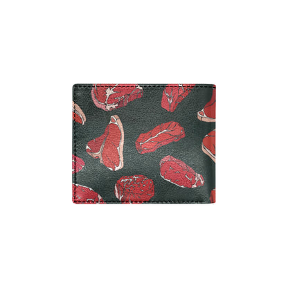 Meat Pattern Print Design 01 Men's ID Card Wallet