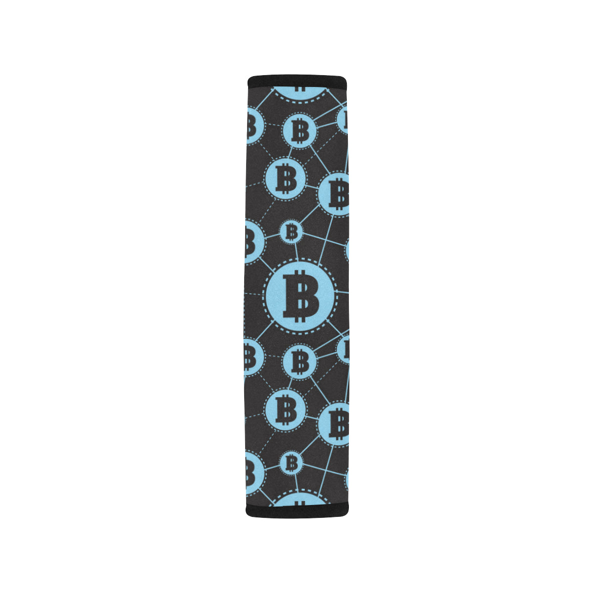 Cryptocurrency Pattern Print Design 02 Car Seat Belt Cover