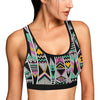 Tribal Aztec Triangle Sports Bra