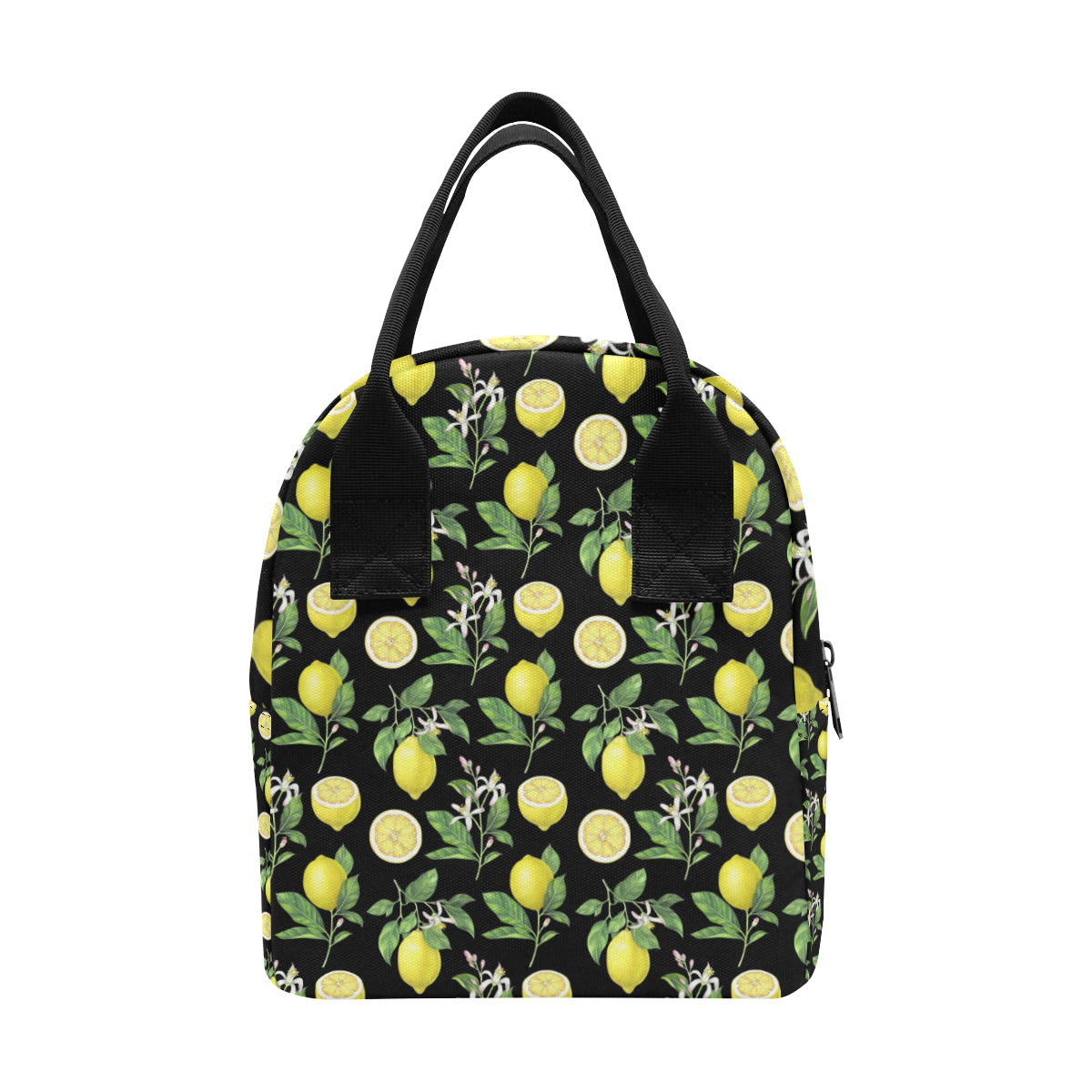 Lemon Pattern Print Design LM02 Insulated Lunch Bag