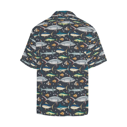 Swordfish Pattern Print Design 04 Men's Hawaiian Shirt