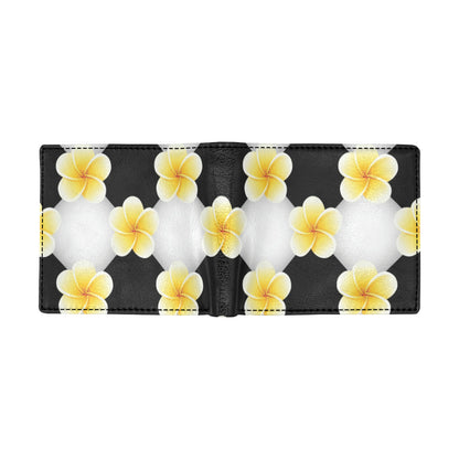 Plumeria Pattern Print Design A04 Men's ID Card Wallet