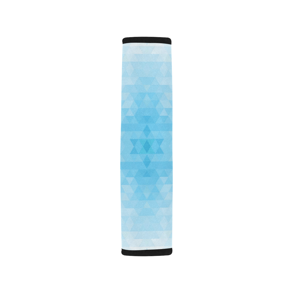Geometric Blue Pattern Print Design 01 Car Seat Belt Cover