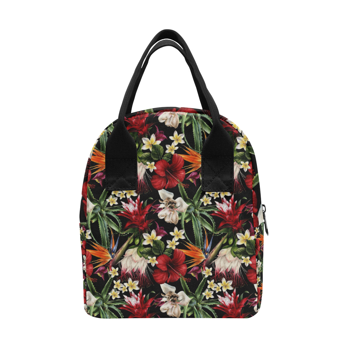 Summer Floral Pattern Print Design SF03 Insulated Lunch Bag