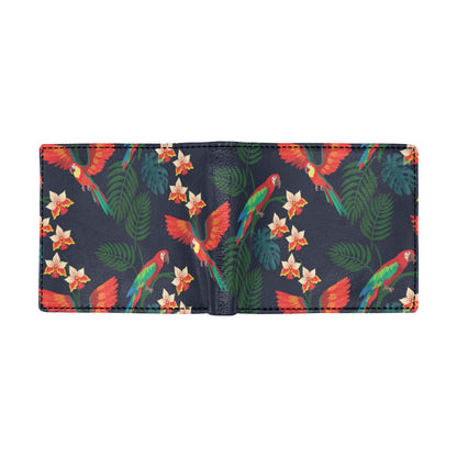 Macaw Pattern Print Design 02 Men's ID Card Wallet