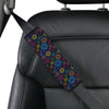 Chakra Colorful Print Pattern Car Seat Belt Cover