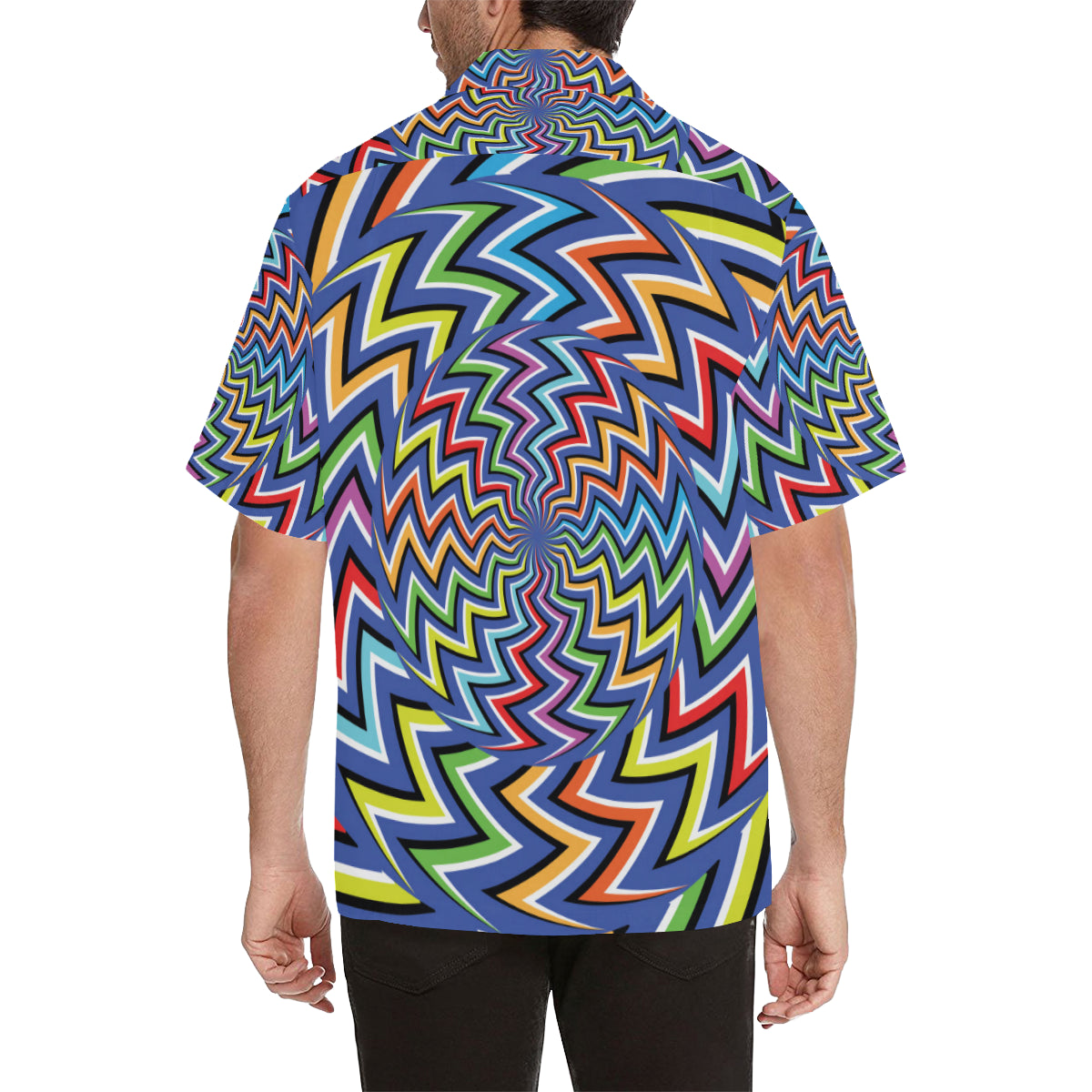 Optical illusion Pattern Print Design A02 Men's Hawaiian Shirt