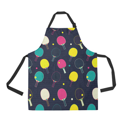 Ping Pong Pattern Print Design A04 Apron with Pocket