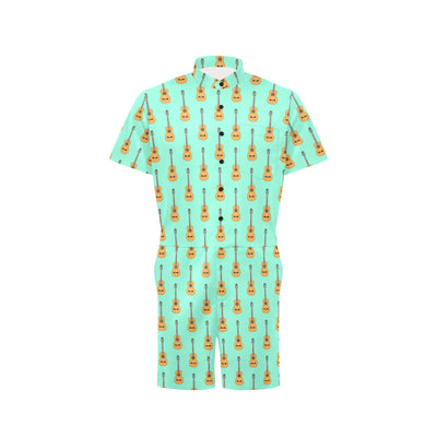 Acoustic Guitar Print Design LKS403 Men's Romper