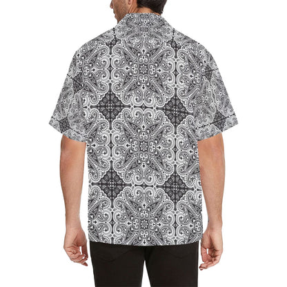 Bandana Print Design LKS309 Men's Hawaiian Shirt