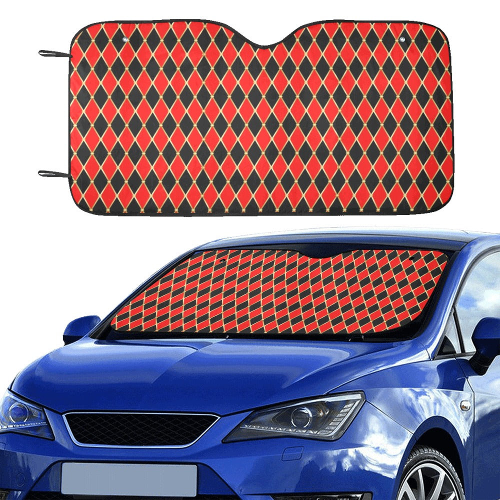 Harlequin Print Design LKS401 Car front Windshield Sun Shade