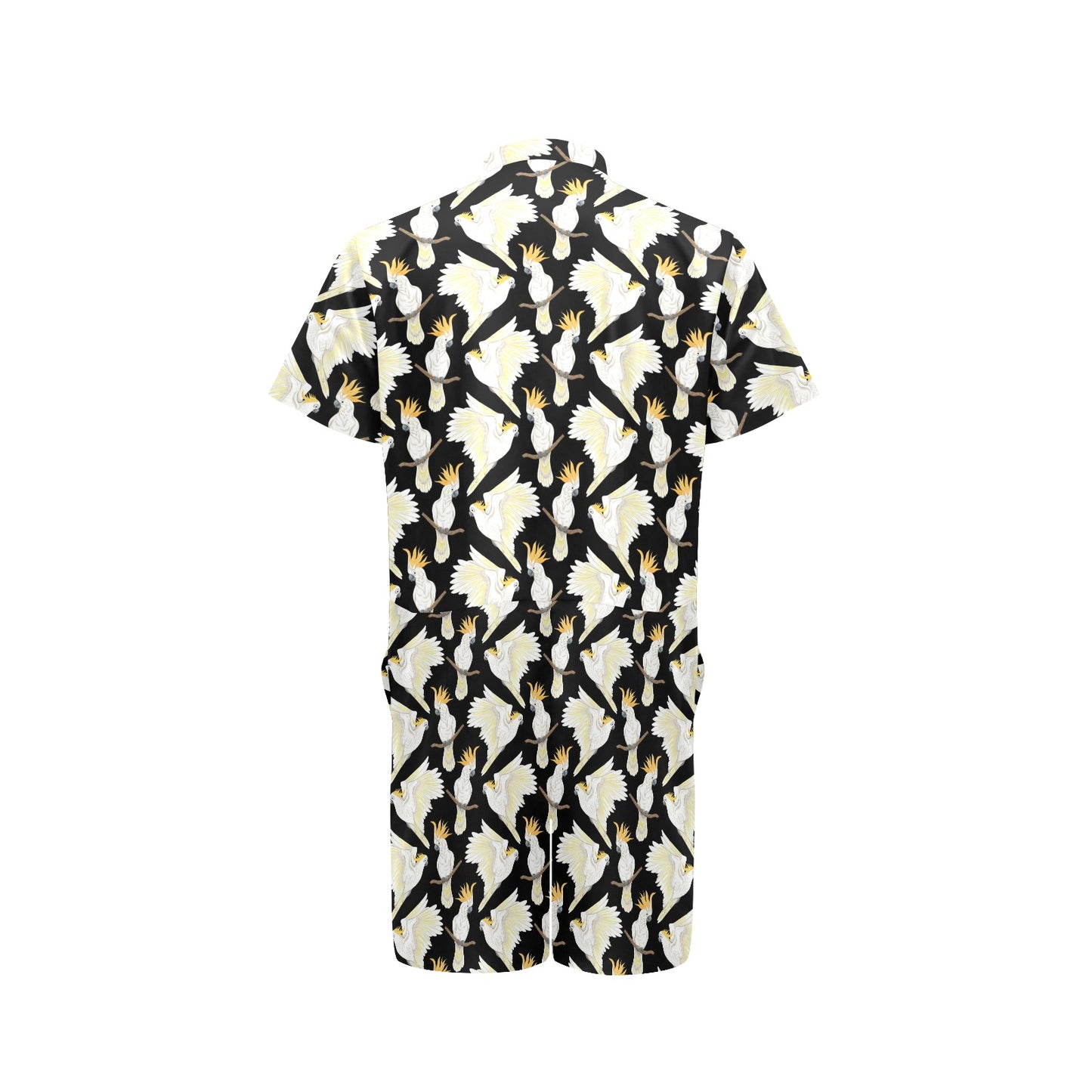 Cockatoo Print Design LKS402 Men's Romper