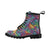 Feather Multicolor Design Print Women's Boots