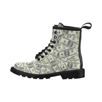 Dollar Pattern Print Design DO02 Women's Boots