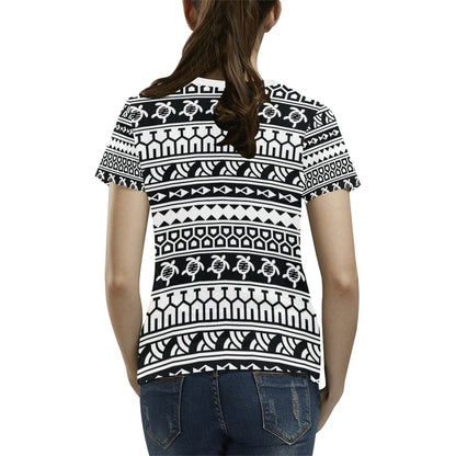 Samoan Pattern Print Design LKS303 Women's  T-shirt