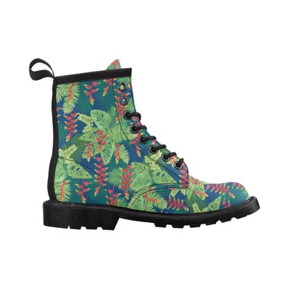 Heliconia Pattern Print Design HL08 Women's Boots