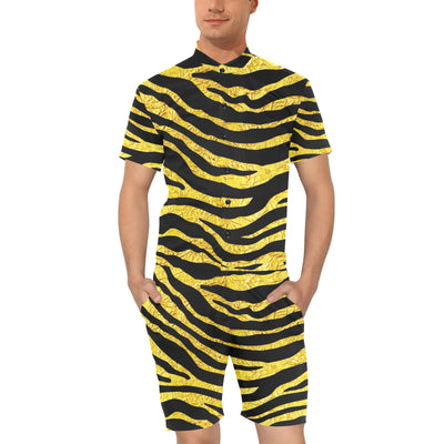 zebra Gold Men's Romper