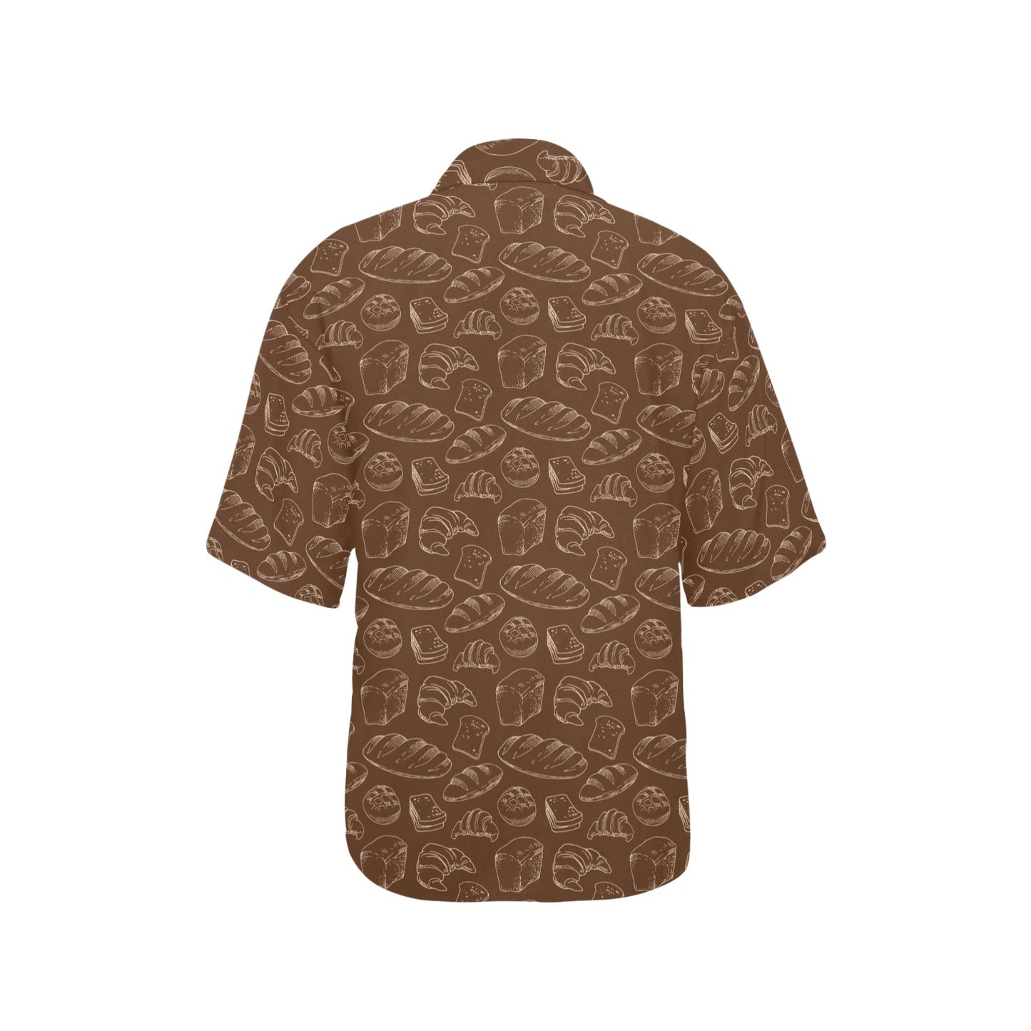Bread Pattern Print Design 02 Women's Hawaiian Shirt